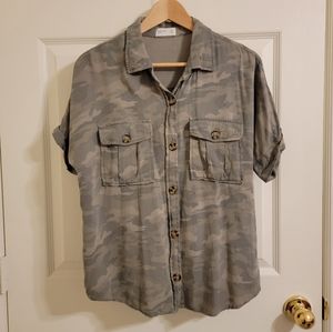 Maurices Relaxed Fit Camo Top